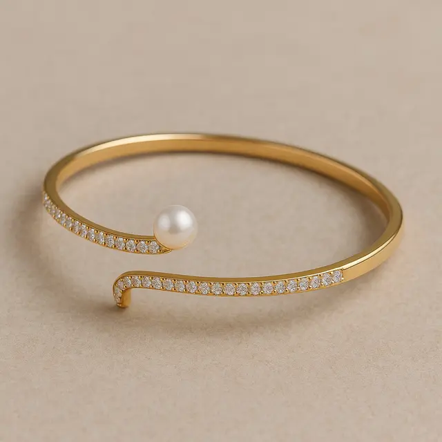 Trend Gelang Emas Bangle 5–10 Gram yang Lagi Hits (Image by ChatGPT)