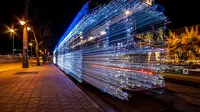 Kereta Api di Budapets dilengkapi dengan 30 Ribu lampu LED