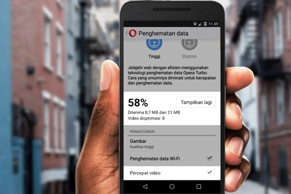 Fitur Video Boost di Opera Mini