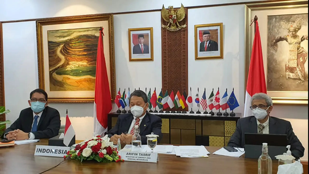 Menteri ESDM Sampaikan Langkah Indonesia Menuju Ekonomi Hijau di Energy and Climate Joint Ministerial Meeting G20