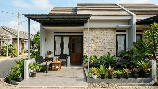 Desain Teras Rumah Subsidi