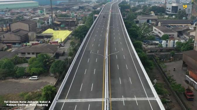 Jalan Tol Layang Dalam Kota Seksi Kelapa Gading-Pulo Gebang. (Dok. Kementerian PUPR)