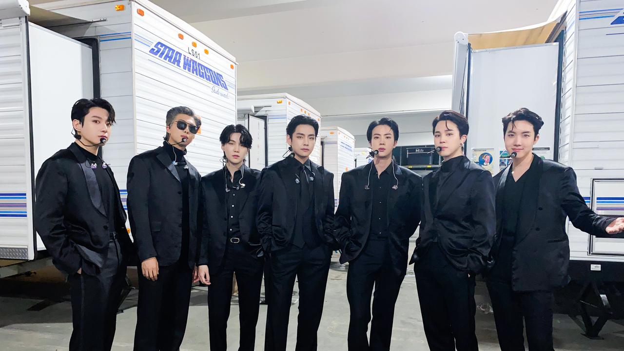 BTS di Grammy Awards 2022. (Twitter/ bts_bighit)