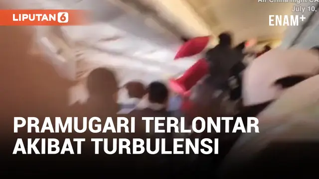 Pramugari Terlempar ke Langit-langit Pesawat Saat Turbulensi