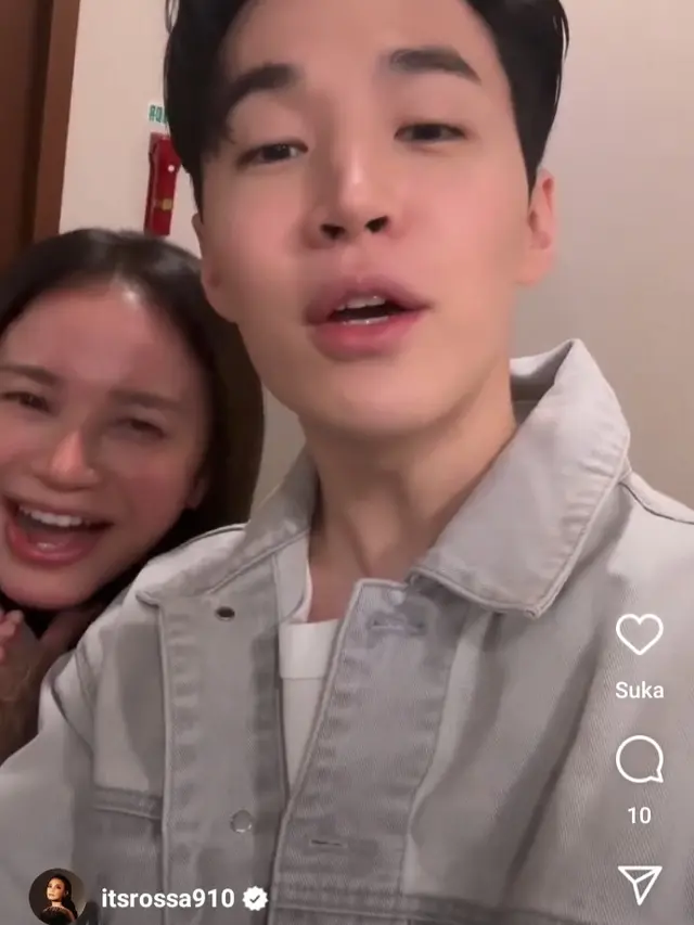 Rossa jumpa Henry Lau di Korea (Foto Instagram itsrossa910)