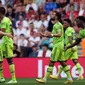 Gelandang Manchester United (MU) Bruno Fernandes merayakan gol ke gawang Southampton pada laga Liga Inggris 2022/2023 di St Mary's Stadium, Sabtu (27/8/2022). (AFP/Adrian Dennis)