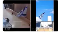 Viral Video Burung Gagak dan Kucing Berusaha Copot Bendera Israel yang Sedang Konflik dengan Palestina