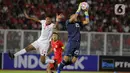 Beberapa kali serangan Yaman U-20 mengancam gawang timnas Indonesia yang dikawal Ikram Algiffari. (Liputan6.com/Angga Yuniar)