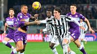 Klub berjuluk Bianconeri itu berhasil menang dengan skor tipis 1-0 atas Fiorentina. (AFP/Alberto Pizzoli)