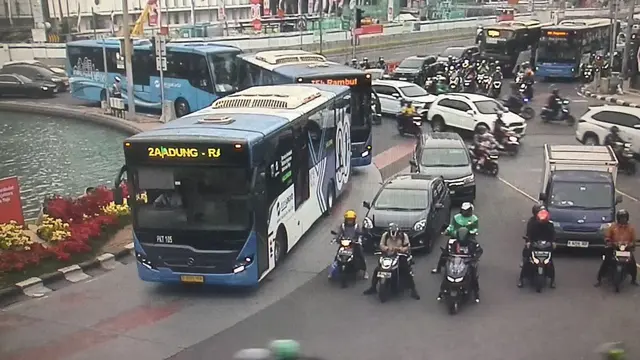 Kondisi Lalu Lintas di Kawasan Patung Kuda