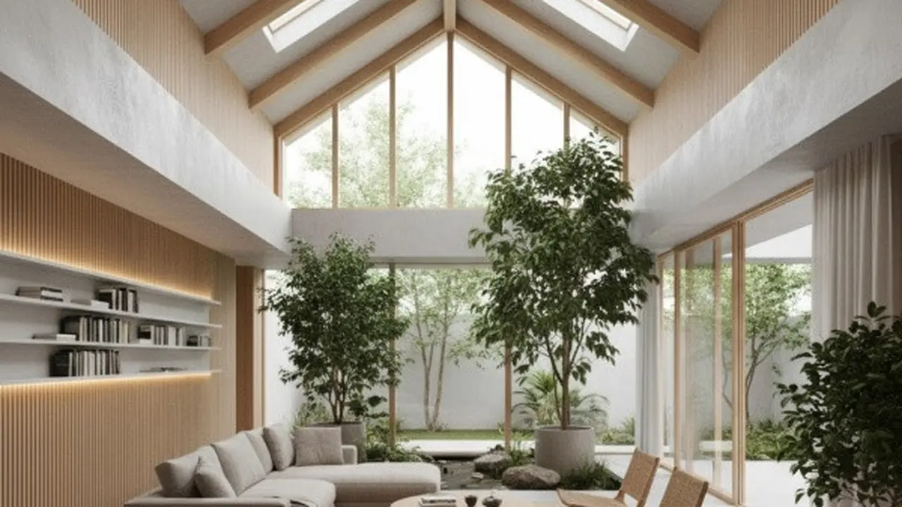 Ilustrasi Interior Rumah Sejuk (Sumber: Gemini AI)