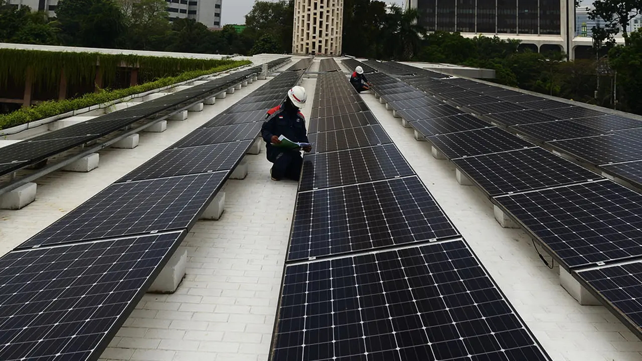 Pencahayaan Masjid Istiqlal Gunakan Energi Ramah Lingkungan