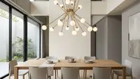 7 Ide Desain Lampu Gantung di Atas Meja Makan, Bikin Ruangan Makin Estetik