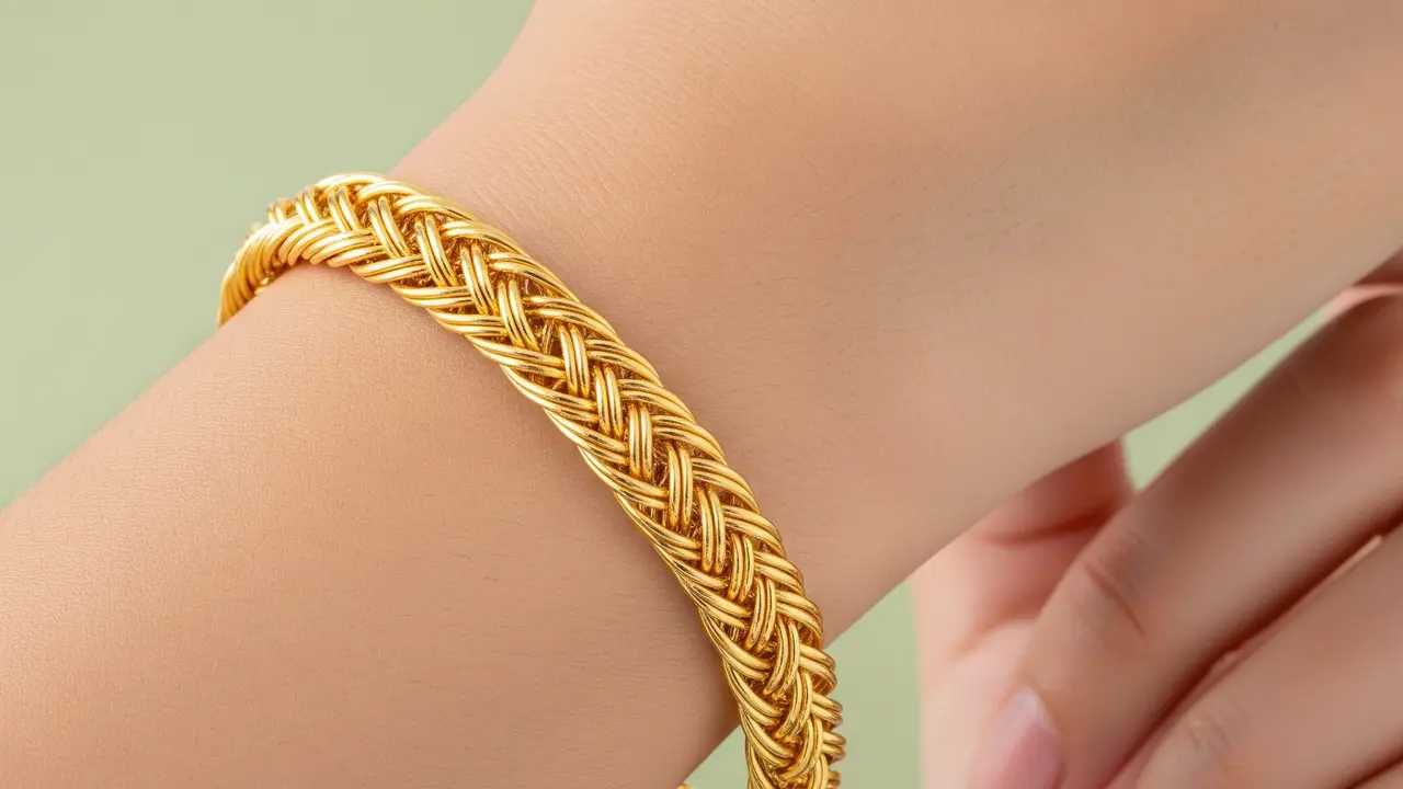 Gelang Emas Murni 24K 10 Gram Investasi. Gemini