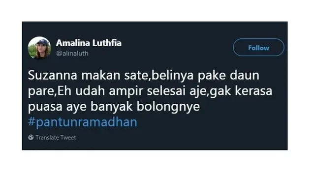 pantun puasa (foto: twitter)