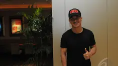Joe Taslim ditemui saat Premier Film Blackhat di Plaza Indonesia XXI, Jakarta. Selasa (13/01/2015). (Liputan6.com/Herman Zakaria)