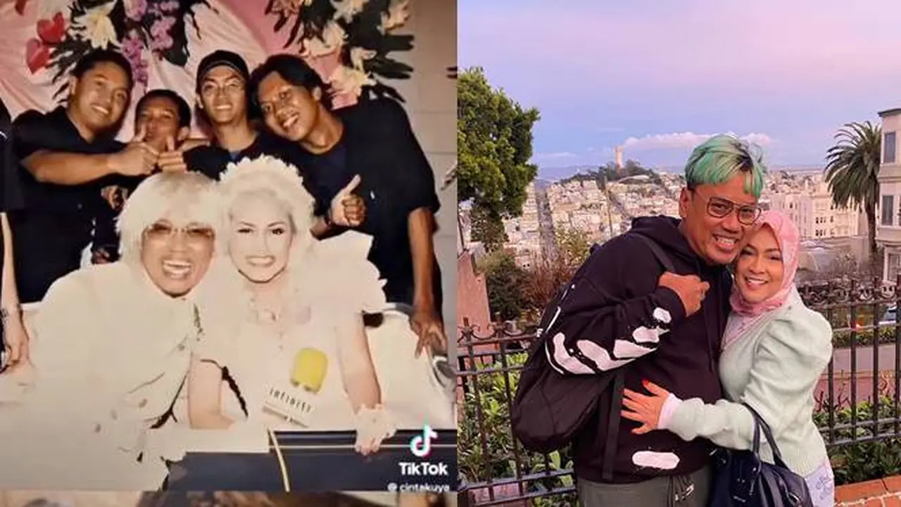 6 Potret Lawas Pernikahan Uya Kuya, Tampil Keren Pakai Wig