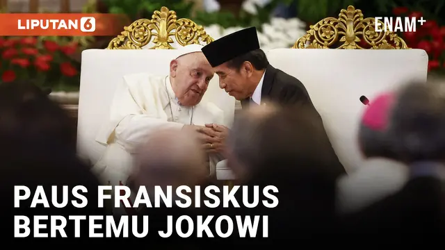 Paus Fransiskus Bertemu Joko Widodo di Istana Merdeka Ungkap Harapan akan Kerukunan Umat Beragama