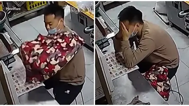 Ketiduran di Dapur saat Kerja, Tangis Pria Ini Pecah Tahu Anaknya Berikan Selimut