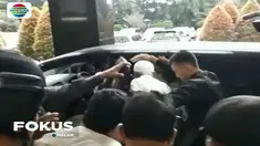 Kepulangan terpidana kasus terorisme 15 tahun ini mendapat penjagaan ketat Densus 88.
