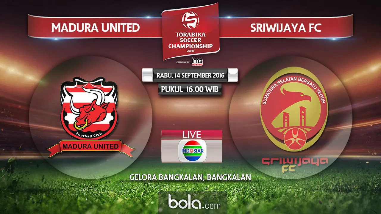 Madura United Vs Sriwijaya FC (Bola.com/Adreanus Titus)