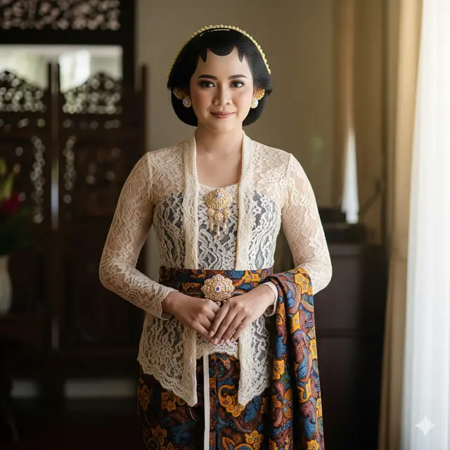 Foto AI pakai Baju Adat Jawa (Foto: Gemini)