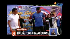 Sandiaga Uno lakukan senam bersama ribuan emak-emak di Subang, Jawa Barat.