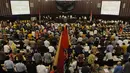 Suasana gladi resik pelantikan anggota DPR periode 2014-2019 di Ruang Paripurna DPR, Jakarta, (30/9/14). (Liputan6.com/Andrian M Tunay) 