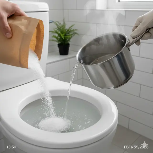 Cara Mengatasi WC Mampet dengan Bahan Dapur (Foto: Reve Art AI)