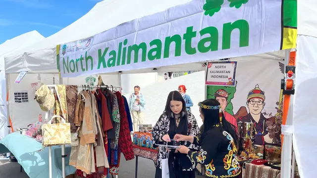 Acara Indonesian and Finland Festival (IFF) 2024 di Lasipalatsian Aukio, Helsinki, pada Sabtu dan Minggu (15-16/6/2024). (Dok. KBRI Helsinki)