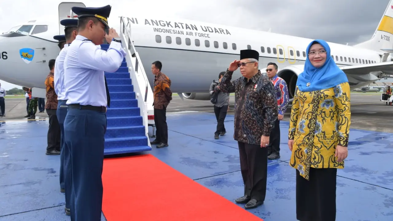 Wapres Ma'ruf Amin dan Ibu Wury Ma'ruf Amin