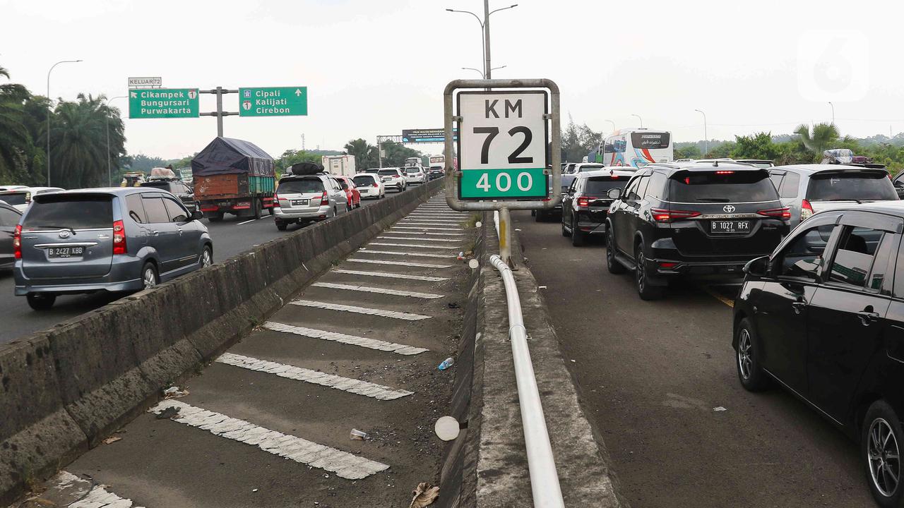 Penerapan One Way Tol Jakarta Cikampek Kembali Diberlakukan Hingga Gerbang Kalikangkung