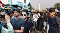 Reza Rahadian ikut acara Kamisan usai demo putusan MK (sumber: Twitter/mewtamong/gusghulam)