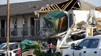 Ilustrasi kerusakan akibat hantaman tornado (AP/Bryan Terry)