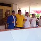 Partai Golkar dan PAN resmi mendeklarasikan dukungannya terhadap Prabowo Subianto sebagai Capres 2024. Deklarasi ini juga dihadiri Ketum PKB Muhaimin Iskandar alias Cak Imin. (Merdeka.com)