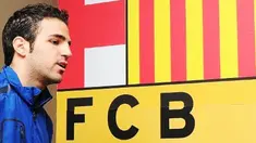 Gelandang Arsenal Cesc Fabregas menghadiri konferensi pers di Nou Camp pada 7 Maret 2011, jelang partai Liga Champions menghadapi Barcelona. AFP PHOTO/Carl de Souza/FILES