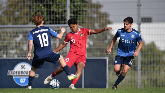Timnas Indonesia U-17 Vs SC Paderborn Youth.