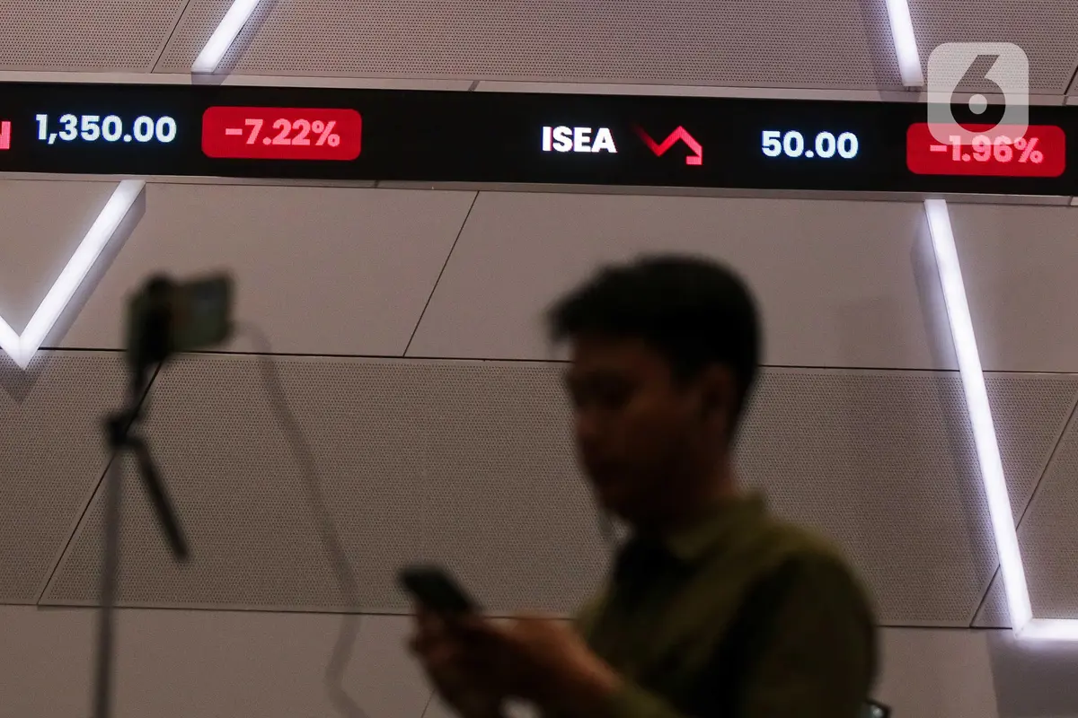 Setelah Dibuka Anjlok, IHSG Ditutup Turun 7,9 Persen