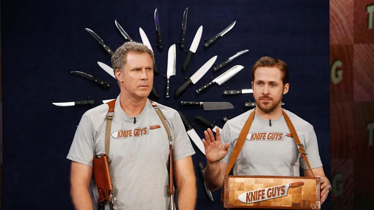 Will Ferrell and Ryan Gosling on 'Jimmy Kimmel Live.'