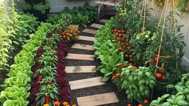 Layout Kebun Sayur di Rumah Kecil