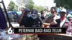 Puluhan peternak ayam di Magetan Jawa Timur, membagikan telur gratis sekitar 700 kantong plastik yang berisikan 0,5 kilogram telur. Hal ini dilakukan sebagai bentuk protes atas lambannya pemerintah menyikapi anjloknya harga telur.