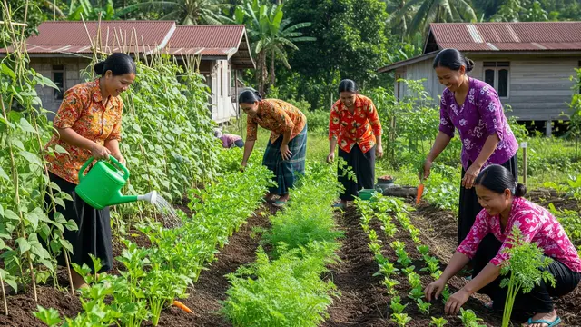 Ide Kebun Sayur Tumpangsari Tradisional untuk Organisasi Ibu-ibu di Desa