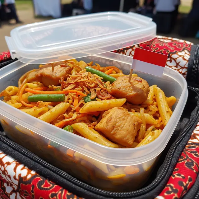 Pasta Goreng Ayam (AI Generated)