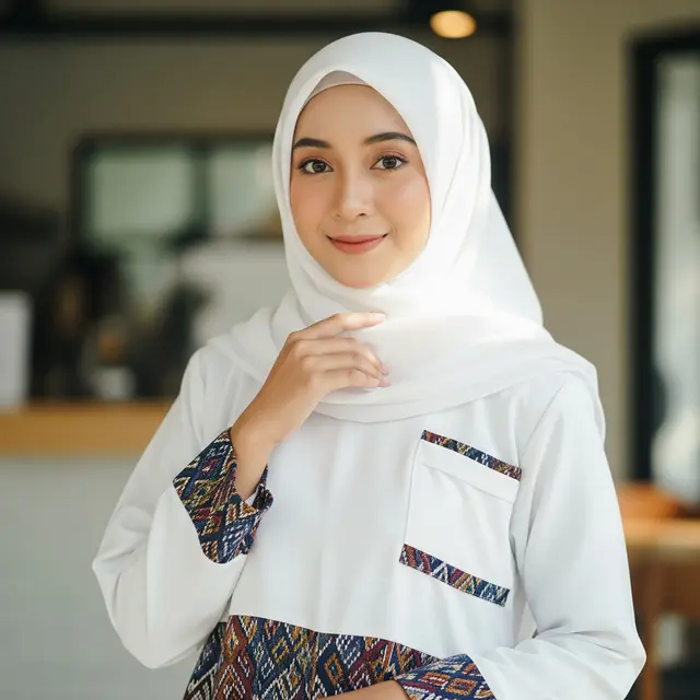 Gamis Putih Kekinian