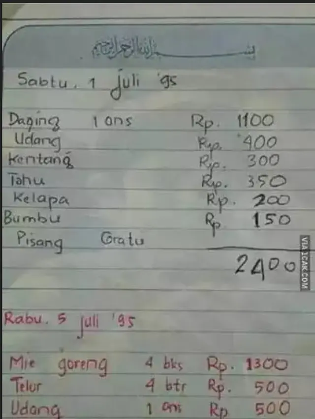 6 Potret Catatan Daftar Belanja Ini Bikin Dahi Berkerut, Penulisannya Nyeleneh