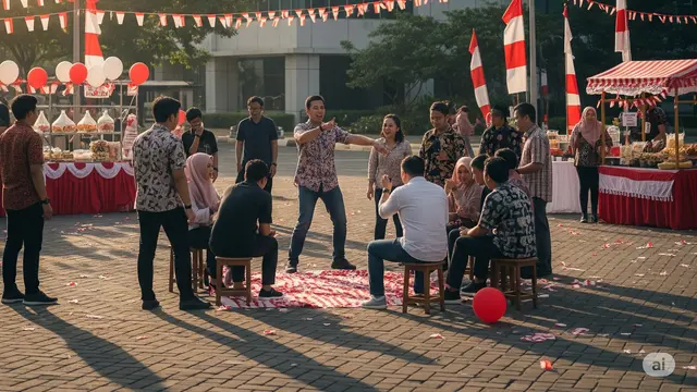 10 Ide Lomba 17 Agustus untuk Karyawan Kantor/Ilustrasi AI
