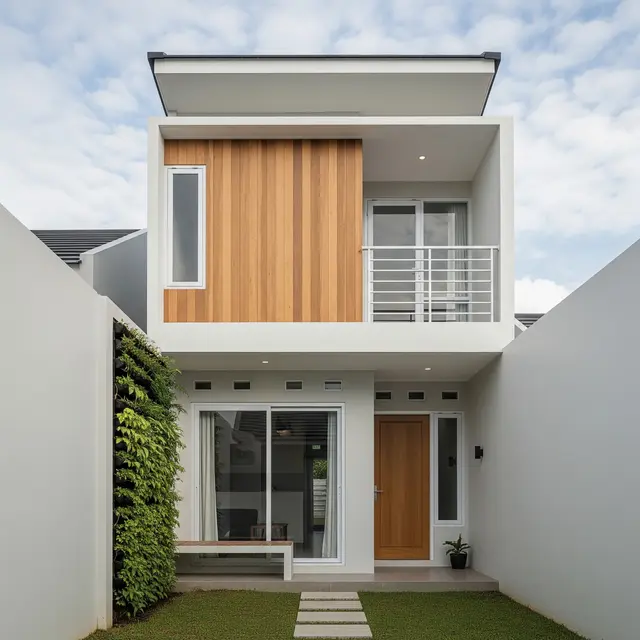 9 Inspirasi Rumah 2 Lantai di Lahan Terbatas 6x10 Meter Hemat Biaya, Hunian Modern