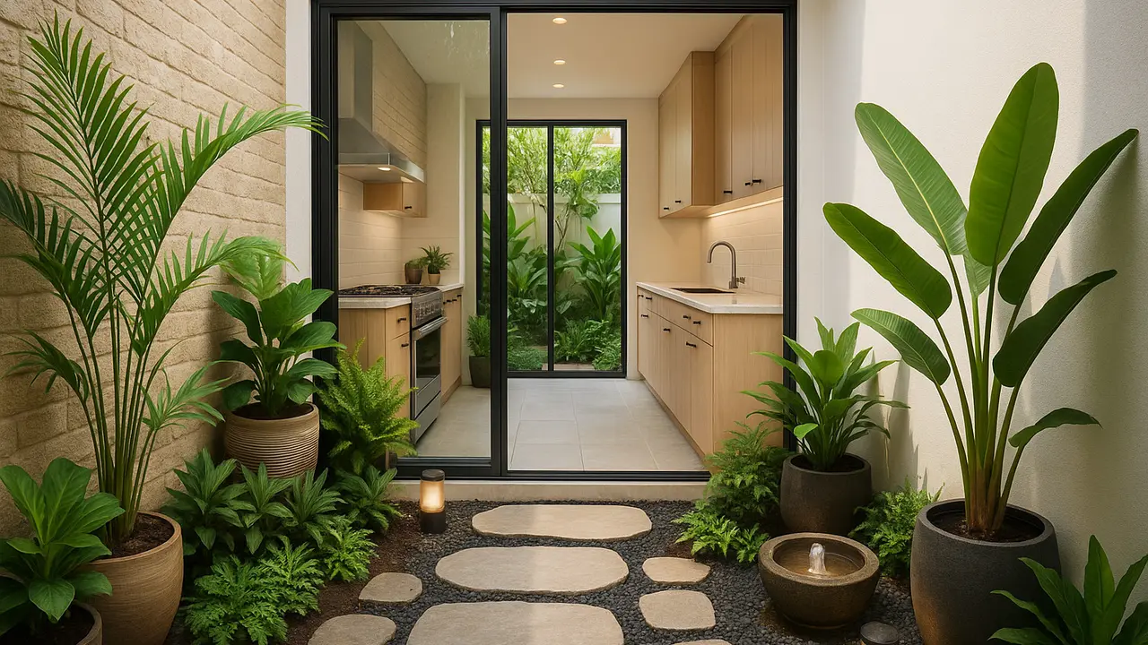 Desain Taman Dalam Rumah Dekat Dapur (Foto: ChatGPT)