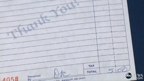 Biaya USD 5 yang telah dibayarkan