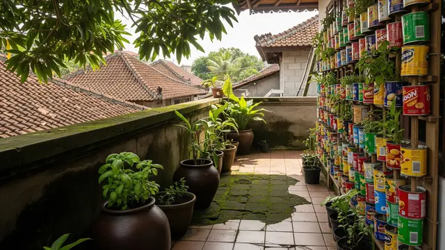 6 Langkah Bikin Model Kebun Vertikal dari Kaleng Bekas Parcel, Ini Tanaman Idealnya